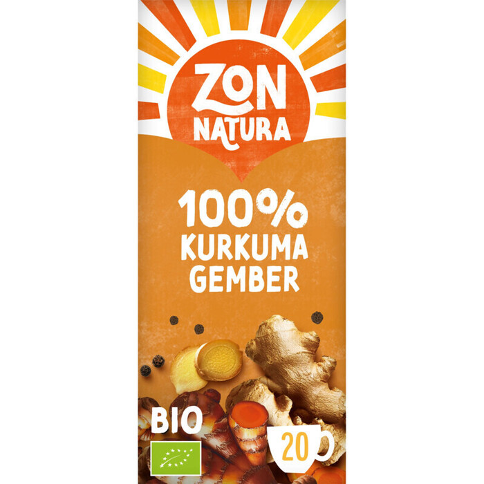Zonnatura Kurkuma thee (zakjes, 20 × 1.8g)