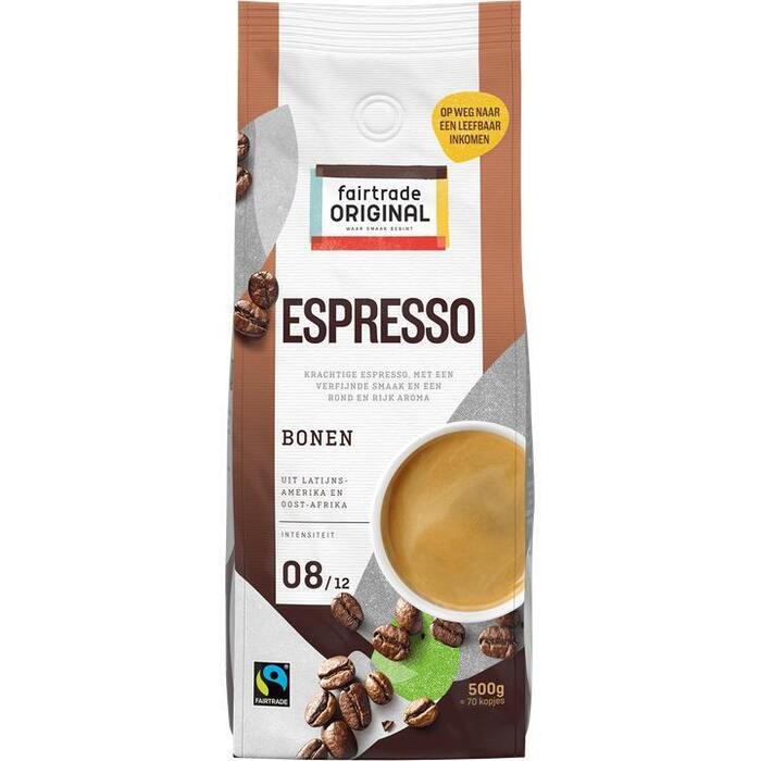 Fairtrade Original Espresso Bonen 500g Zak (500g)