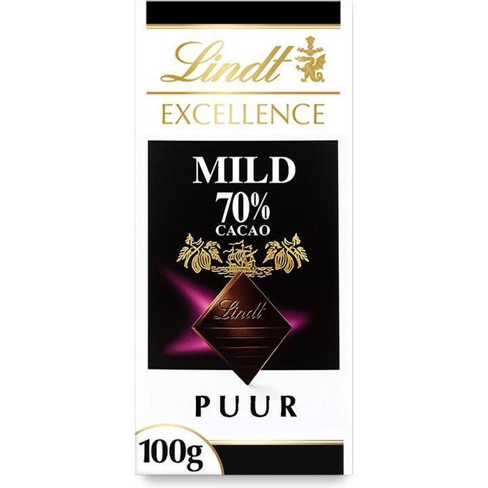 Lindt Excellence mild 70% (Doos, 100g)