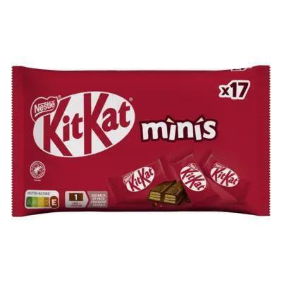 Kitkat Mini melk chocolade uitdeelzak 284g (plastic zak, 17 × 16.7g)