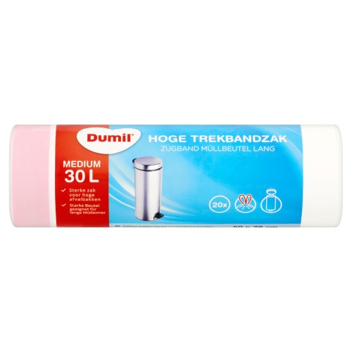 Dumil Hoge Trekbandzak Medium 30 L 20 Stuks (20 st.)