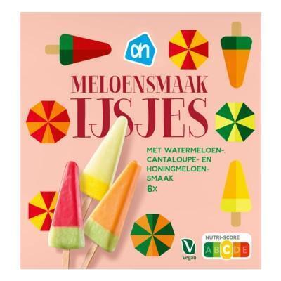 AH Meloensmaak ijsjes mix (6 × 55g)