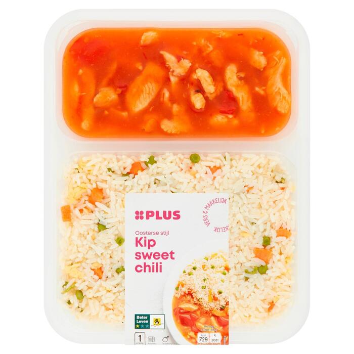 Kip Sweet Chili met Kantonese rijst (Schaal, 450g)