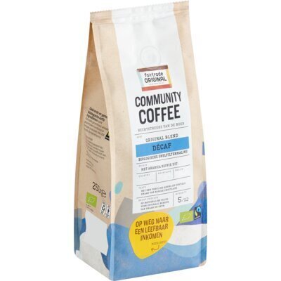 Fairtrade Original Community coffee decaf snelfilter (250g)