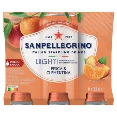 S. Pellegrino Pesca and clementina light 6-pack (1.98L)