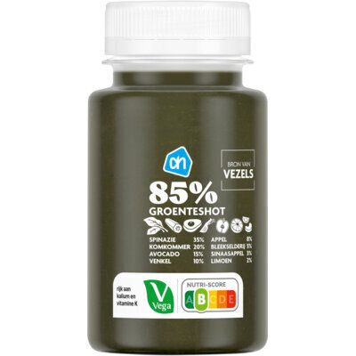 AH 85% Groenteshot spinazie (125ml)