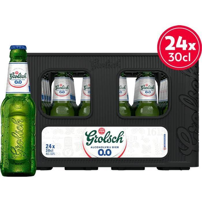 Grolsch 0.0%, Flessen, 24 x 30 cl (rol, 30cl)