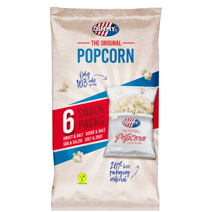 JIMMY's Popcorn Sweet & Salt (6 × 22g)