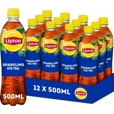 Lipton Ice Tea Sparkling Original 500 ml (Fles, 12 × 0.5L)