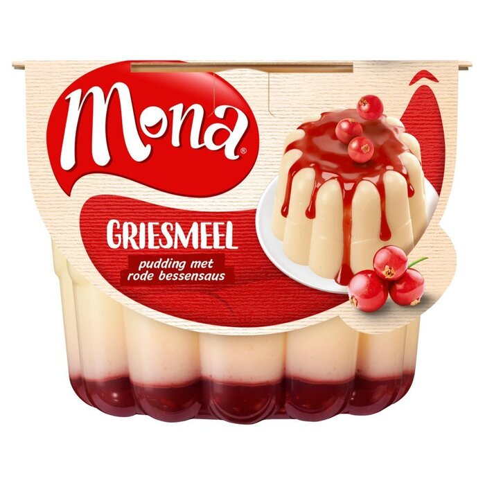 Griesmeelpudding met Rode Bessensaus (Stuk, 493g)