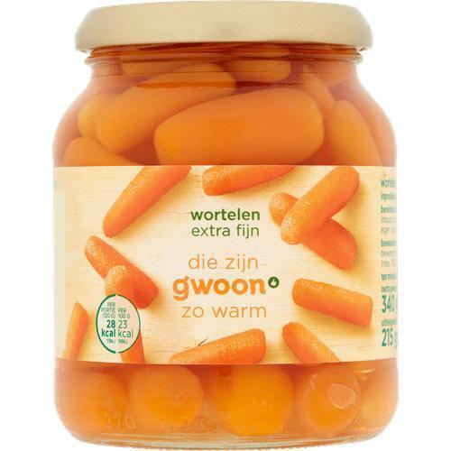 G'WOON WORTELEN EXTRA FIJN 340GR