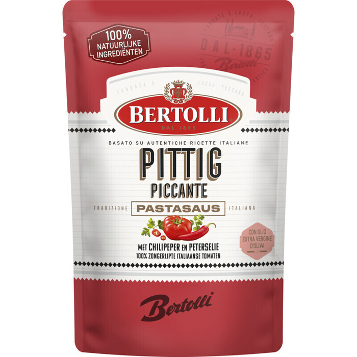 Bertolli Pastasaus in zak pittig (460g)