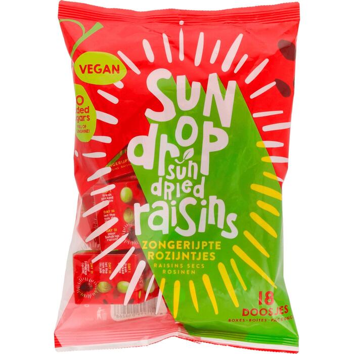Raisins mini boxes 18 stuks (Zak, 252g)
