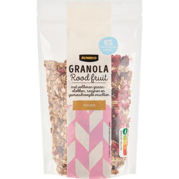 Jumbo Granola Rood Fruit 350g (350g)