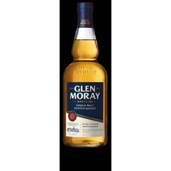 GLEN MORAY WHISKY CLASSIC ELGIN 40% 70 CL. FLES (rol, 0.7L)