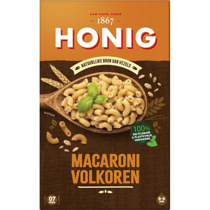 Macaroni volkoren (Doos, 550g)