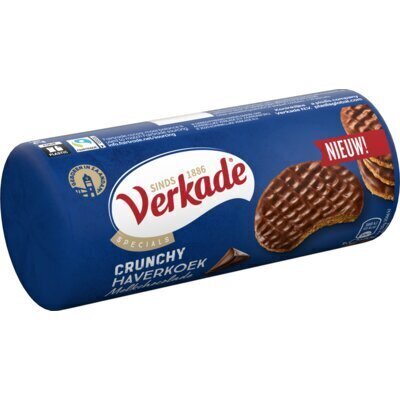 Verkade Crunchy haverkoek melkchocolade (262g)