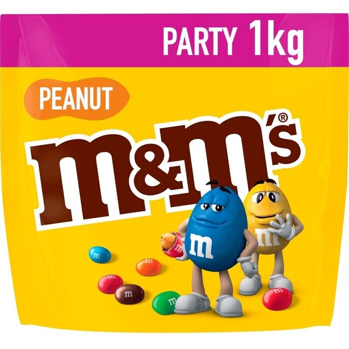 M&M Peanut Party Pack (Zak, 1kg)