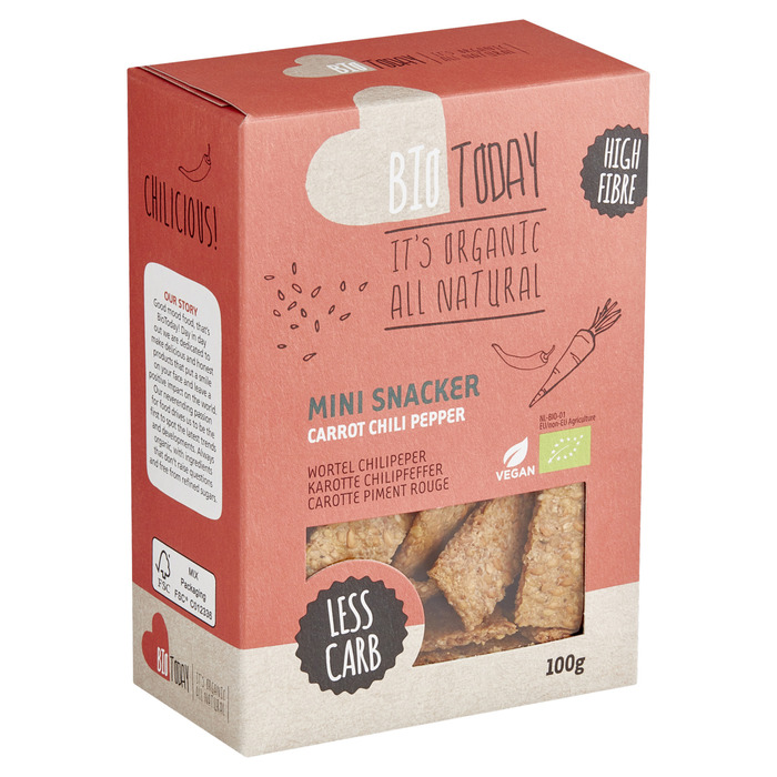 Bio Today Mini Snacker Wortel Chilipeper 100 g (100g)