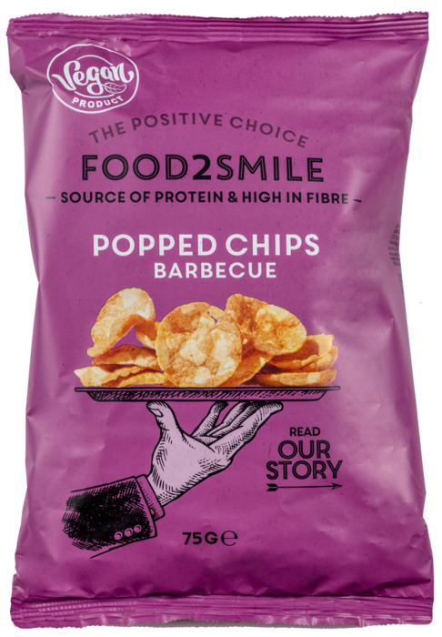 Food2Smile Popped chips BBQ 75 g (75g)