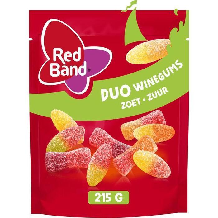 Red Band Duo Winegums Zoet Zuur 215g (215g)