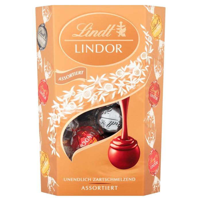 Lindt Lindor cornet assorted (Doos, 200g)