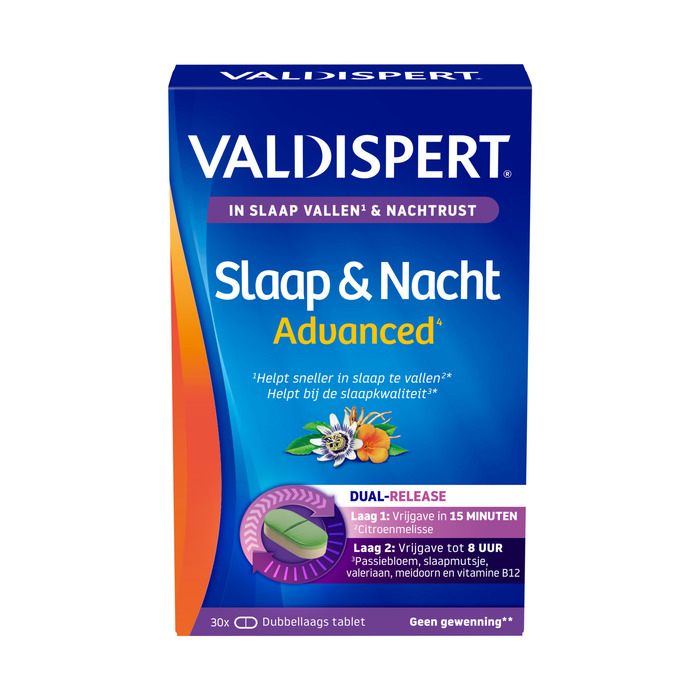 Valdispert Slaap en nacht advanced (30 × 1.25g)