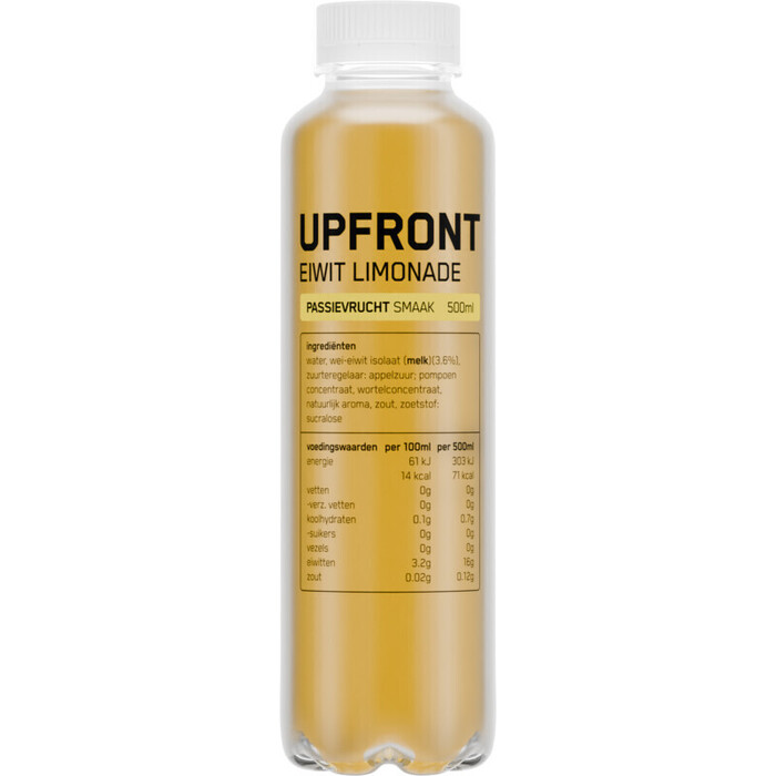 Upfront Eiwit limonade passievrucht smaak (0.5L)