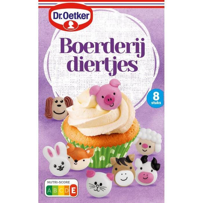 Dr. Oetker Boerderij Diertjes Decoratie 8 Stuks 13 g (13g)