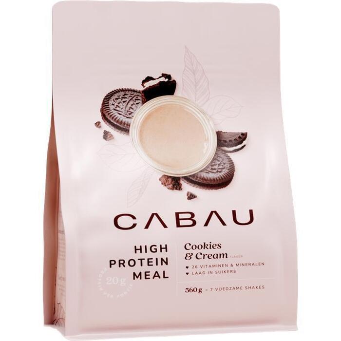 Cabau Lifestyle High Protein Meal Shake Cookie & Cream 560g