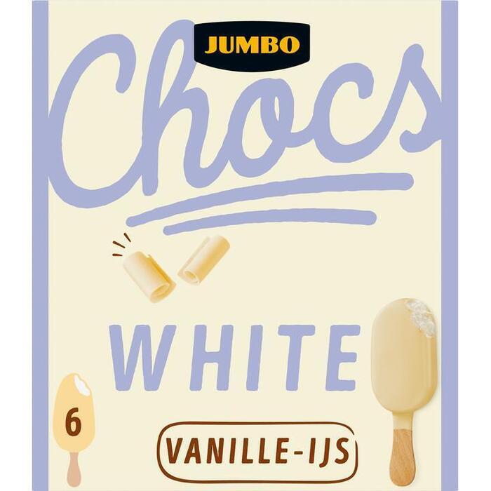 Jumbo Choc's White 6 Stuks (432g)