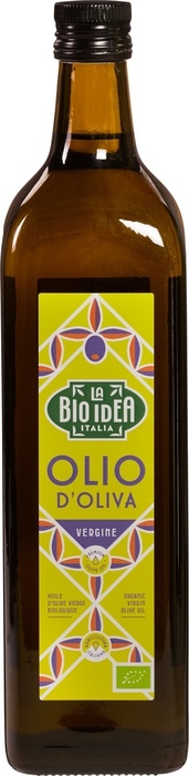 Olijfolie Vergine Biologisch (glazen fles, 1L)