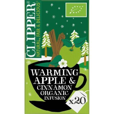 Clipper Warming Apple & Cinnamon Organic Infusion with Apple Flavour 20 Stuks 40 g (20 × 2g)