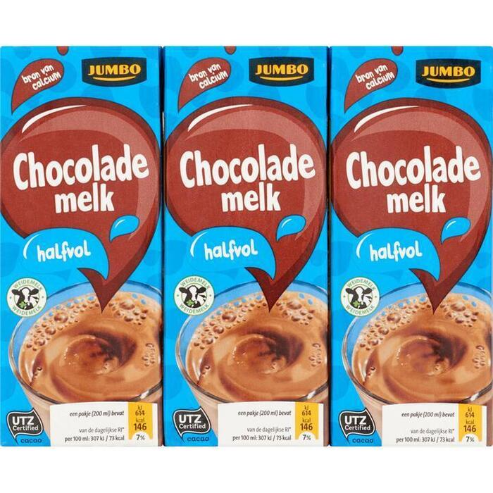 Jumbo Halfvolle Choco UTZ MB 6x200ml (6 × 200ml)