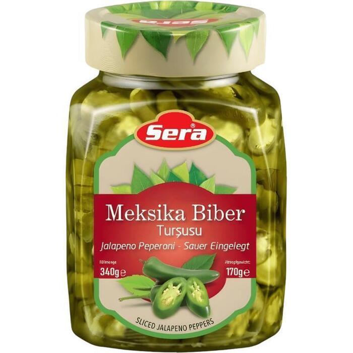 Sera Meksika Biber Pickled Sliced Jalapeno Peppers 340 g (340g)