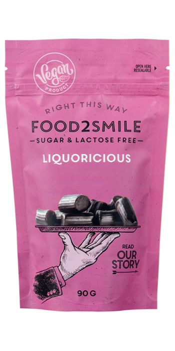 Food2Smile Sugar & Lactose Free Liquoricious 90 g (90g)