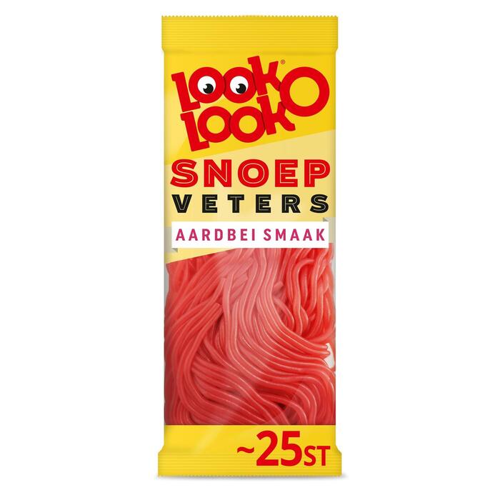Look-O-Look aarbeien veters (Zak, 125g)