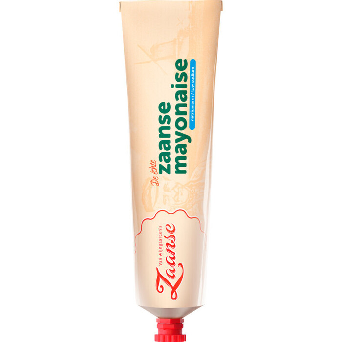 Zaanse mayonaise natriumarm (tube, 170ml)