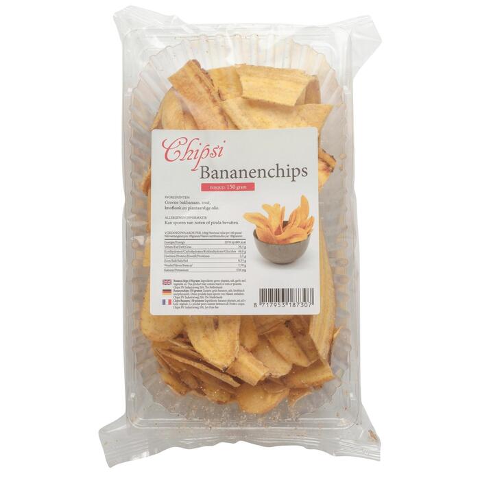 Chipsi bananenchips lange plak (150g)