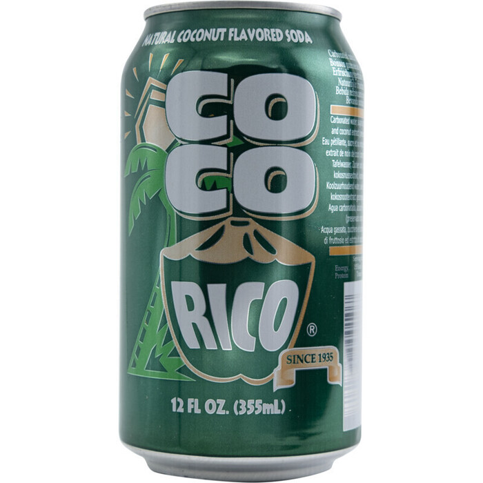 Coco Rico Coconut Soda 355 ml (Stuk, 35.5cl)