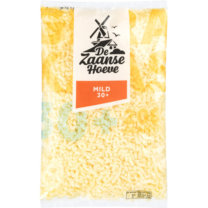 De Zaanse Hoeve Mild 30+ geraspt (200g)