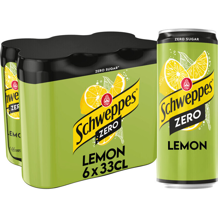 Schweppes Lemon Zero 33 cl (6 × 33cl)