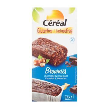 Céréal Glutenfree & Lactosefree Brownies Chocolade & Hazelnoot 4 Stuks 150 g (150g)