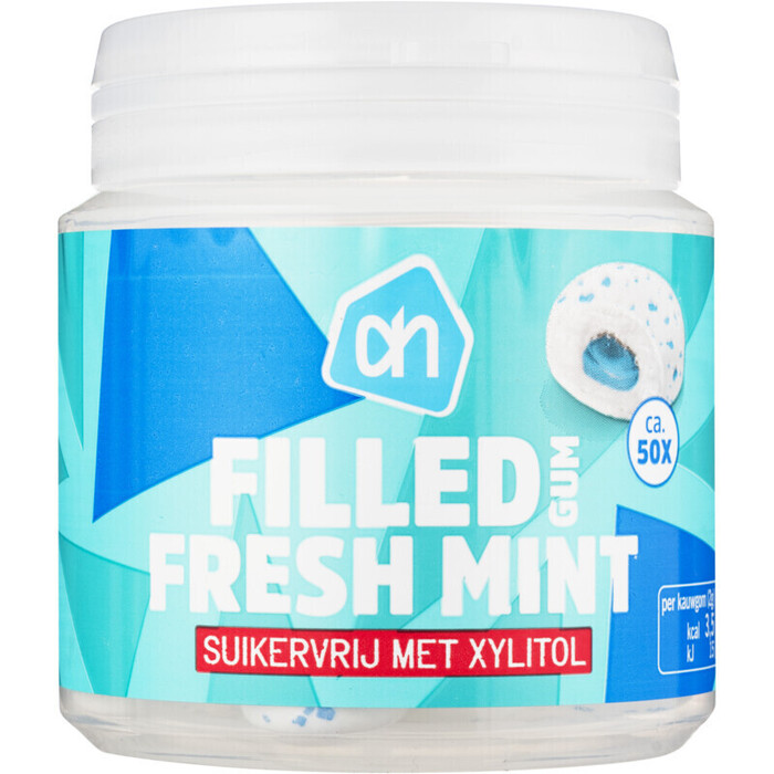 AH Filled chewing gum fresh mint (98g)