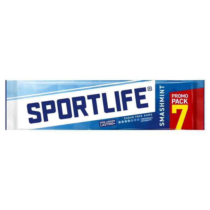 Sportlife Sugar Free Gums Smashmint Promo Pack 7 x 18 g Huls (18g)