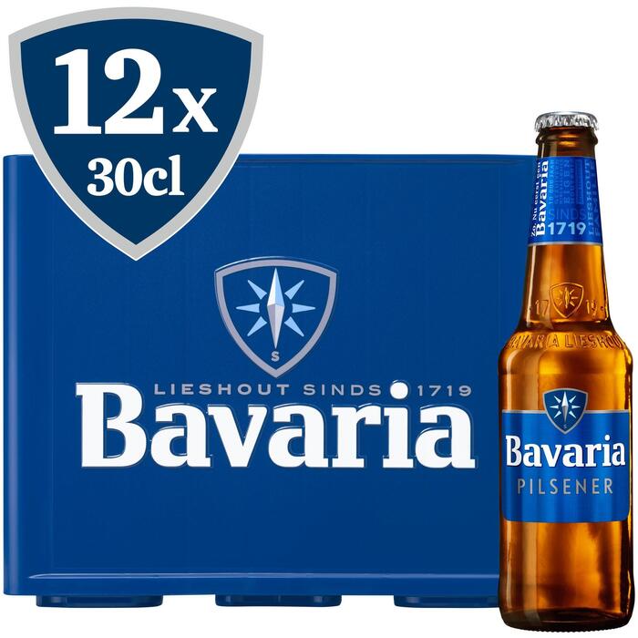 Bavaria pils fles 12 x 30 cl (rol, 12 × 30cl)