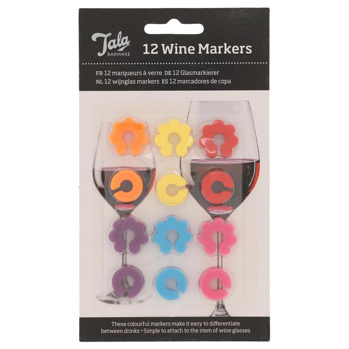 Tala Wijnglas Markers 12st.