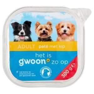 g'woon adult paté met kip 300 gram (300g)