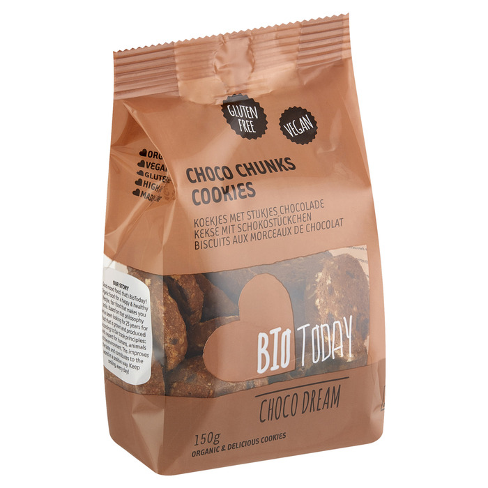 BioToday Koekjes met Stukjes Chocolade 150 g (150g)