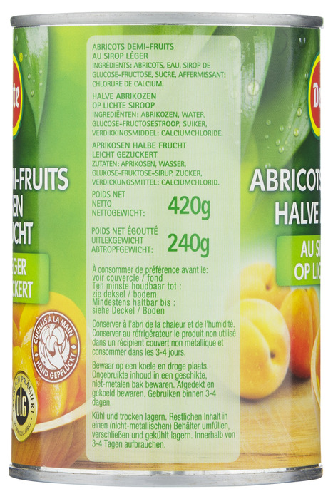 Del Monte Halve abrikozen op lichte siroop (420g)